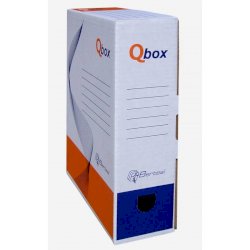 Scatola archivio in cartone QBOX 25x36 cm - dorso 9 cm bianco 8109.1600