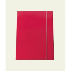 Cartella a tre lembi con elastico Cartotecnica del Garda 25x34 cm 0,8 mm colore fucsia - CG0032LBXXXAE16