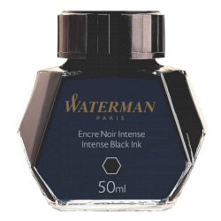 Inchiostro per stilografica Waterman flacone da 50 ml Waterman nero S0110710