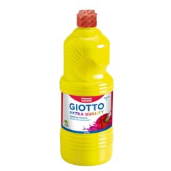 Tempera a base d'acqua GIOTTO Extra Quality flacone 1 lt giallo primario 533402