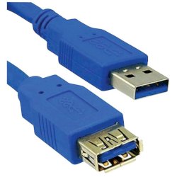 Cavo di prolunga Media Range USB 3.0 A/A 1,8m blu MRCS151