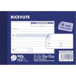 Blocco ricevute generiche O.C.L. formato 15x10 cm 50x2 copie - 0201N