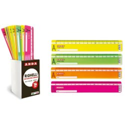 Righelli con puntatore per compasso Arda in barattolo da 24 colori fluo R17FLBAR