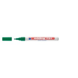 Marcatore a vernice edding 751 punta conica 1-2 mm verde E-751 004