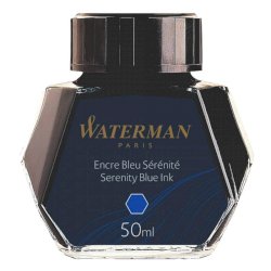 Inchiostro per stilografica Waterman flacone da 50 ml Waterman blu S0110720