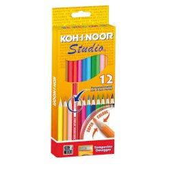 Astuccio matite colorate KOH-I-NOOR Legno 12pz - DH3312
