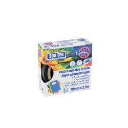 Nastro adesivo telato Eurocel formato 19 mm x 2,7 m - colore nero 016714194