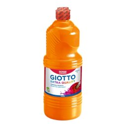 Tempera a base d'acqua GIOTTO Extra Quality flacone 1 lt arancione 53340500