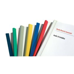 Dorsi plastici Leonardi per rilegatura senza macchine 29,7 cm diam. 6 mm rosso conf.50 - D106RO