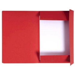 Cartelline a 3 lembi Forever® 24,5x35 cm rosso conf. 50 pezzi - 449003E