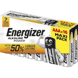 Batterie ENERGIZER Alkaline Power AAA  conf. da 16 - E302743900