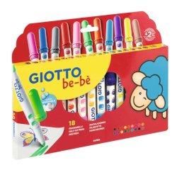 Pennarelli Giotto Bebè conf. 18 colori assortiti F478300