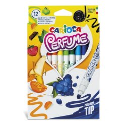 Pennarelli doppia punta Carioca Perfume conf. da 12 colori assortiti - 42672
