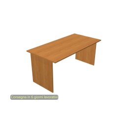 Scrivania linea Presto Artexport 180x80xH.72 cm gamba a pannello in melaminico noce chiaro - 005PAN/4