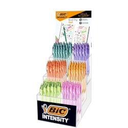 Espositore 102 penne gel Bic Quick Dry colori assortiti 520818