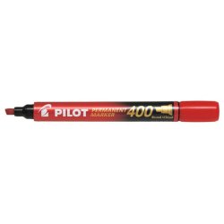Marcatore permanente Pilot SCA 400 punta scalpello 4,5 mm rosso - 002716