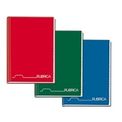 Rubrica cartonata Blasetti a fogli fissi - 1R - 70 g/m2 A5 - 192 fogli 1370