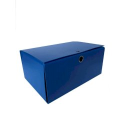 Cartella portaprogetti con bottone Euro-cart Euro Big - 25x35 cm dorso 16 cm - blu - YCP-PPL16BL