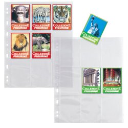 Buste porta figurine in PP Sei Rota Atla K - 21x29,7 cm - 9 spazi - conf. 10 pezzi - 662505