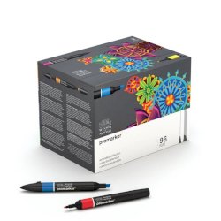 Pennarelli doppia punta Winsor&Newton 96 colori assortiti - 0290152