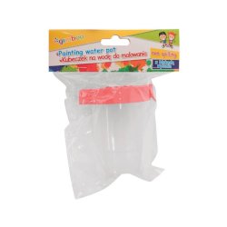 Bicchiere antigoccia con coperchio per pittura Gimboo 150 ml trasparente colori assortiti - 17304211-99