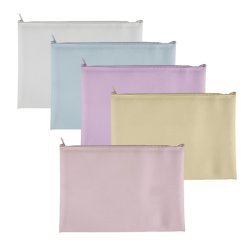 Busta Plastibor Bubble in EVA con zip cucita in tessuto colori pastello assortiti A5 - P0432890