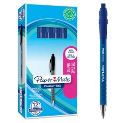 Penna gel a scatto M 0,7 Paper Mate FLEXGRIP GEL blu 2108213