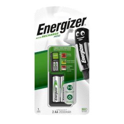 Caricabatterie ENERGIZER Mini Charger 2000mAh incluse 2 batterie Power Plus AA - E300701300