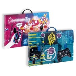 Valigetta in PPL Favorit con stampa Social 56,5x36,5x5,5 cm - 400174617