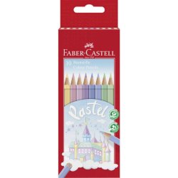 Matite colorate Faber Castell pastel colori assortiti - conf. 10 pezzi - 111211