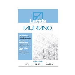 Blocco carta lucida Fabriano 10 fogli - 82 g formato 23x33 cm - 19100660