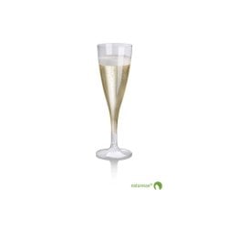 Bicchiere champagne trasparente Scatolificio del Garda - capienza 100 ml 183x60 mm - Ø 55 mm - conf. 27 pz 15717