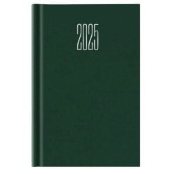 Agenda giornaliera 2025 Castelli formato 11 x 16,5 cm copertina verde gommata 25-062100404C
