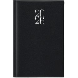 Agenda 2026 giornaliera gommato 11x16,5 cm nero 26-062100406C