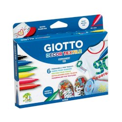 GIOTTO - 456011 - Pennarello turbo maxi punta grossa in fibra 5 mm rosso  scarlatto conf. 12 pezzi - 8000825493119