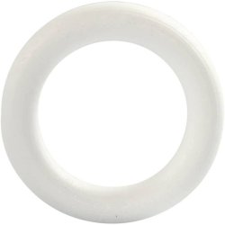 Anello Creativ Company bianco 12 cm spess. 20 mm bianco 54316