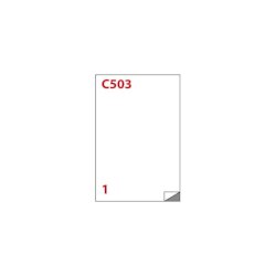 Etichette bianche Markin Copiatabu C503 colla Super Permanente 210x297 mm 1 et/foglio conf. 100 fogli A4 X210C503SP