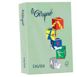 Carta colorata Favini Le Cirque A3 80 g/m² colori tenuti - risma da 500 fogli verde - A71P353