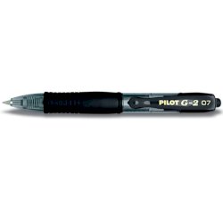 Roller gel a scatto ricaricabile Pilot G-2 Pixie 0,7 mm nero 001410