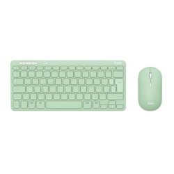 Set tastiera e mouse wireless con ricevitore Trust Lyra verde 24943