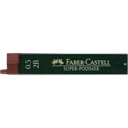Mine Faber-Castell Super Polymer 0,5 mm 2B astuccio da 12 - 120502
