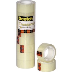 Nastro adesivo Scotch® 550 19 mm x 10 m trasparente torre da 8 rotoli 550-1910