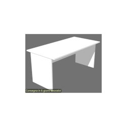 Scrivania linea Presto Artexport 180x80xH.72 cm gamba a pannello in melaminico bianco - 005PAN/3