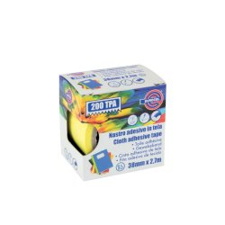 Nastro adesivo telato Eurocel formato 38 mm x 2,7 m - colore giallo 016414314