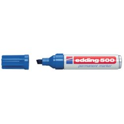 Marcatore permanente edding 500 punta scalpello 2-7 mm blu E-500 003