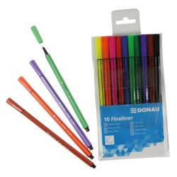 Fineliner Donau 0,4 mm colori assortiti - conf. 10 pz - 330257099