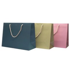 Borsa in carta kraft Decoration Color Mix - 24+14 x 19,5 cm - colori assortiti - conf. 12 pz - SHN201MIX