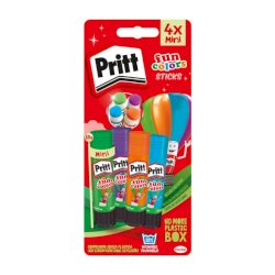 Colla stick Pritt Fun Colors 10 g in blister da 4 colori assortiti 2776968
