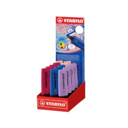 Espositore 15 evidenziatori Stabilo Boss Nature Colors Wildflowers Edition 2-5 mm assortiti - 70/15-6