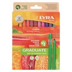 Pennarelli acquerellabili Lyra Art in astuccio appendibile 24 colori assortiti L6731240
